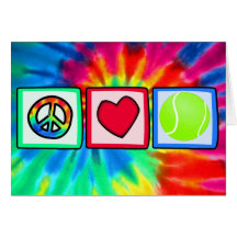 Peace, Love, Tennis Card