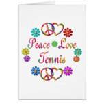PEACE LOVE TENNIS GREETING CARDS