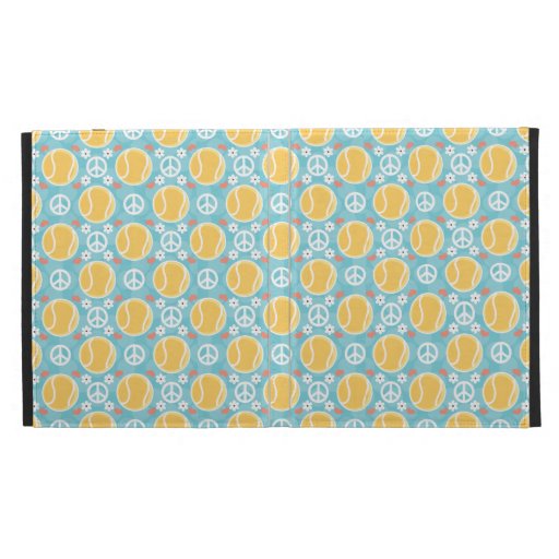 Peace Love Tennis iPad Folio Case Cover