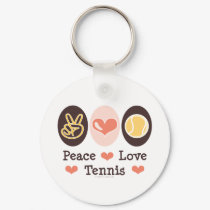 Peace Love Tennis Key Chain keychains by SportyTeesGifts Peace Love Tennis Key Chain keychains