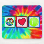 Peace, Love, Tennis Mouse Pad