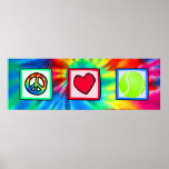 Peace, Love, Tennis Posters