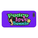 Peace, Love, Tennis; Retro iPhone 5 Cover