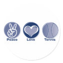 Peace Love Tennis stickers by bbdesignsco Peace Love Tennis stickers