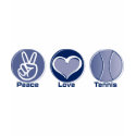 Peace Love Tennis t-shirts by bbdesignsco Peace Love Tennis t-shirts