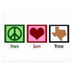 Peace Love Texas Postcard