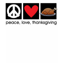 Peace, Love, Thanksgiving Kids Ringer T-Shirt