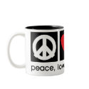 Peace, Love, Thanksgiving mugs by koncepts Peace, Love, Thanksgiving mugs