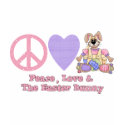 Peace, Love & The Easter Bunny Tees and Gifts t-shirts by naturetees Peace, Love & The Easter Bunny Tees and Gifts t-shirts