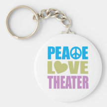 Peace Love Theater Keychains