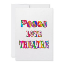 Peace Love Theatre Personalized Announcement