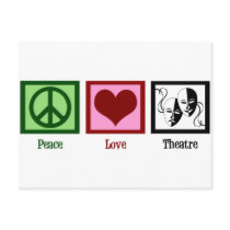 Peace Love Theatre Postcard