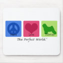 Peace Love Tibetan mousepads by dogwiregifts Peace Love Tibetan mousepads