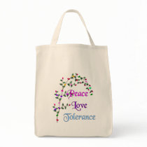 Peace Love Tolerance bags by orsobear Peace Love Tolerance bags