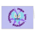 Peace Love Tolerance Compassion cards