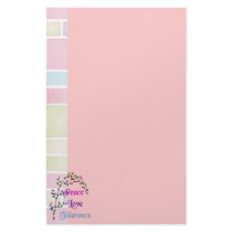 Peace Love Tolerance Stationery Paper