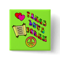 Peace Love Torah Buttons