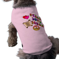 Peace Love Torah Dog Shirts pet clothing