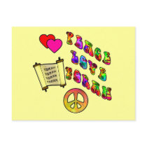 Peace Love Torah Postcard