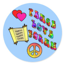 Peace Love Torah Stickers