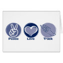Peace Love Track cards