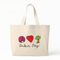 Peace Love & Trees - Arbor Day bags