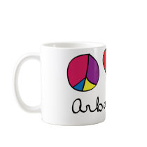 Peace Love & Trees - Arbor Day mugs