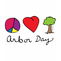 Peace Love & Trees - Arbor Day t-shirts