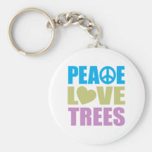 Peace Love Trees Key Chains