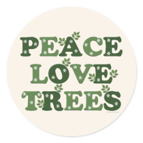 Peace Love Trees Stickers