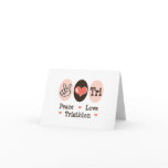 Peace Love Tri Note Card