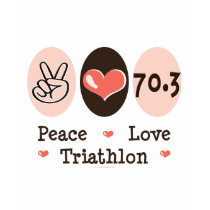 Peace Love Triathlon Long Sleeve Tee t-shirts by RunnerTeesGifts Peace Love Triathlon Long Sleeve Tee t-shirts