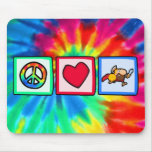 Peace, Love, Trojans Mousepads