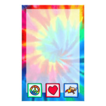 Peace, Love, Trojans Stationery