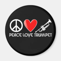Peace, Love, Trumpet magnets