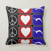 Peace Love Tumble pillow