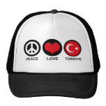 Peace Love Turkiye Mesh Hats