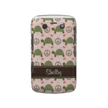 Peace Love Turtles Blackberry Bold Case