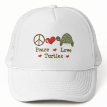 Peace Love Turtles Cap hats