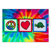 Peace, Love, Turtles Card