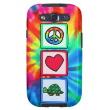 Peace, Love, Turtles Galaxy S3 Covers