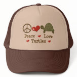 Peace Love Turtles Hat