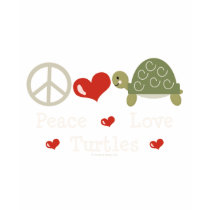 Peace Love Turtles Long Sleeve T-shirt by animalteesgifts Peace Love Turtles Long Sleeve T-shirt
