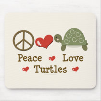 Peace Love Turtles Mousepad