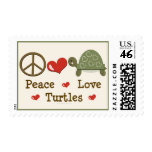 Peace Love Turtles Postage Stamp