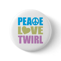Peace Love Twirl Pinback Buttons