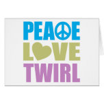Peace Love Twirl Greeting Card
