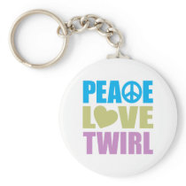 Peace Love Twirl Key Chains