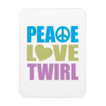 Peace Love Twirl Magnet