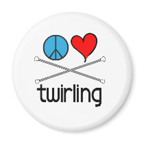 Peace Love Twirling magnets by DanceTwirlObsessions Peace Love Twirling magnets
